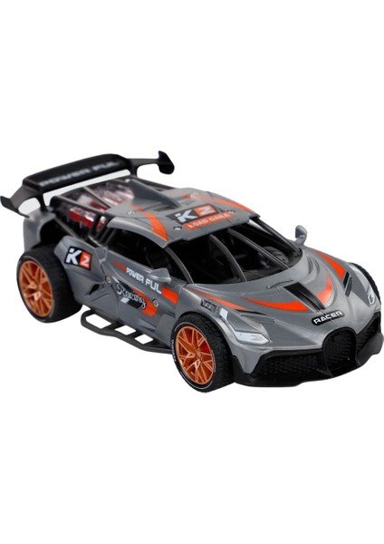 Sürtmeli Sesli Işıklı Spor Arabalar 18 cm - Gri