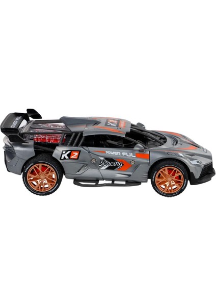 Sürtmeli Sesli Işıklı Spor Arabalar 18 cm - Gri fiyatları