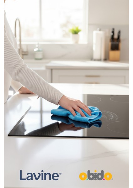 (20'li Rulo) Lavine Çok Amaçlı %100 Mikrofiber Temizlik Bezi "mavi" 25x32 Büyük Ebat Kopart Kullan modelleri