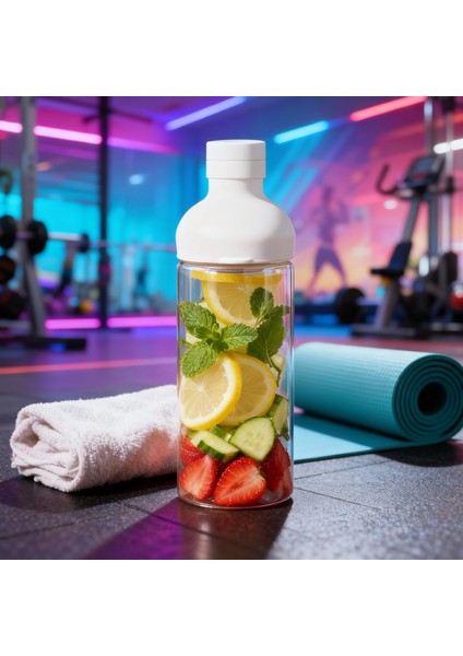 Borosilikat Detoks Şişe 450 Ml. Beyaz fiyatları