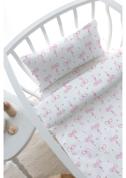 Park Beşik Nevresim Takımı (80X120) - Pureline Series - Dainty Bows fiyatları