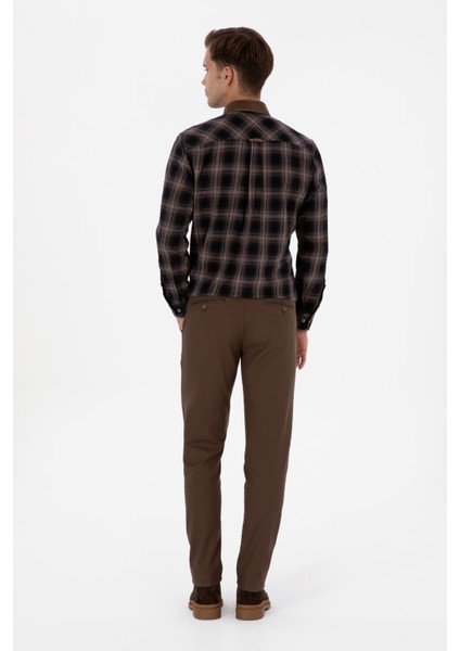 Erkek Kahverengi Pantolon (Kanvas-Chino) 50311606-VR029 fırsatları