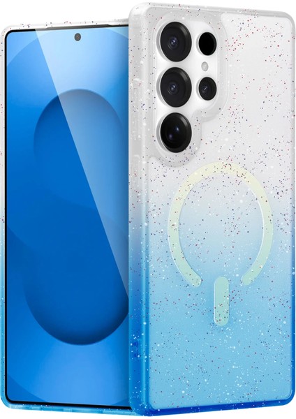 Xmpdby Newface Samsung Galaxy S24 Ultra Pummel Shiny Magsafe Kapak - Mavi