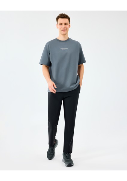 M Graphic Tee Reflect Logo Oversize T-Shirt Erkek Gri Tshirt S231094-3998 fırsatları