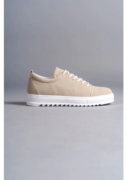 SLW152 Cool Bağcıklı Süet Erkek Günlük Spor Klasik Ayakkabı Sbt - Krem fırsatları