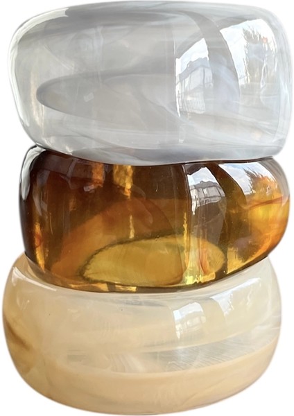 3’lü Hacimli Kemik Bileklik Seti