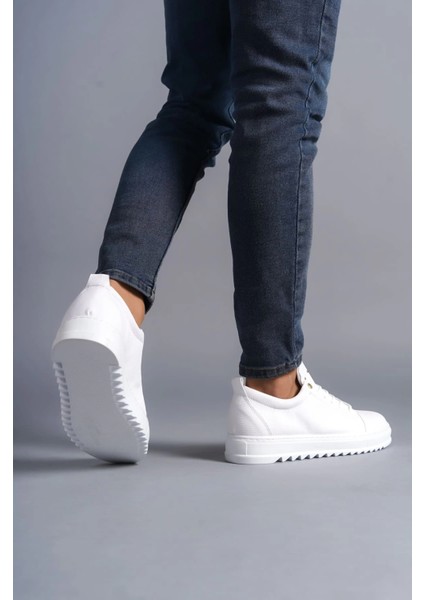 SLW152 Cool Bağcıklı Cilt Erkek Günlük Spor Klasik Ayakkabı Cbt - Beyaz modelleri