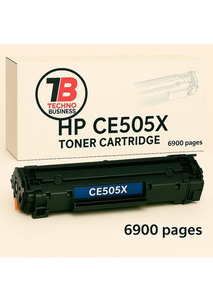 Hp CE505X Muadil Toner – 6900 Sayfa Yüksek Kapasiteli Siyah Kartuş (Laserjet P2055 Uyumlu)