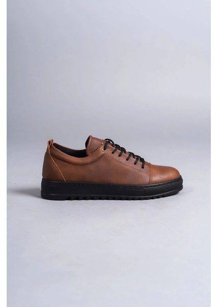 SLW152 Cool Bağcıklı Cilt Erkek Günlük Spor Klasik Ayakkabı Cst - Taba fırsatları