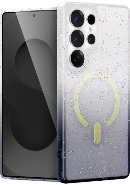 Xmpdby Newface Samsung Galaxy S25 Ultra Pummel Shiny Magsafe Kapak - Siyah