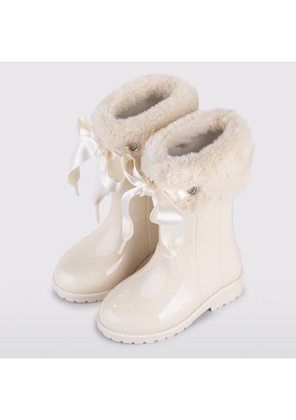 Campera Charol Soft Çocuk Yağmur Çizmesi - Fildişi modelleri