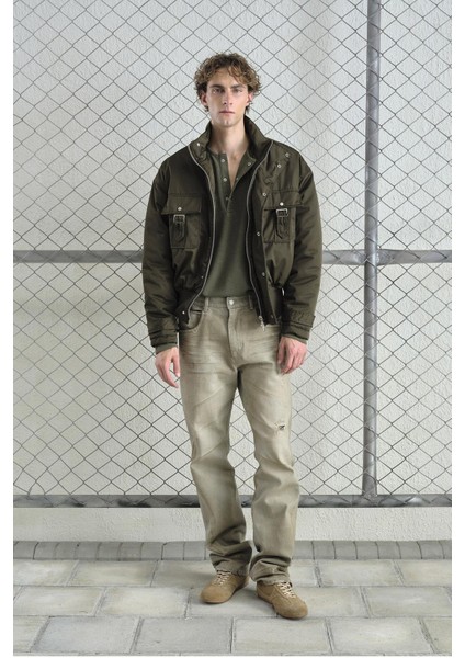 Teknik Haki Bomber Ceket