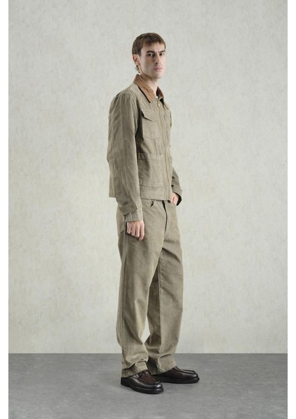 Gold Detaylı Haki Ceket modelleri