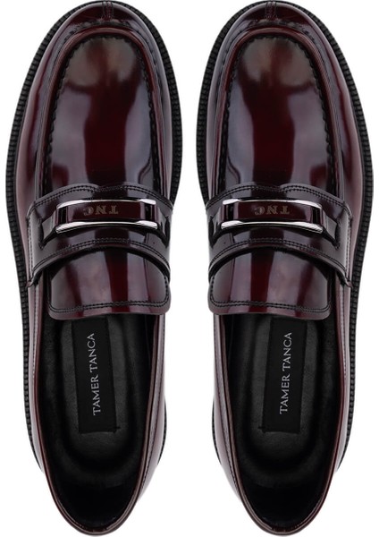Erkek Hakiki Deri Bordo Loafer Ayakkabı 1008 3538 Erk Ayk SK25-26 Bordo Acma indirimleri