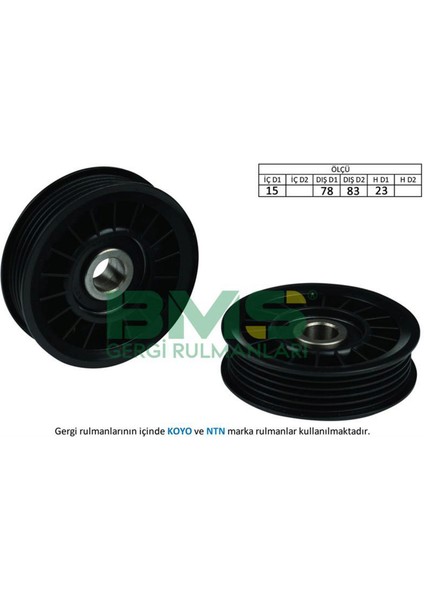 Depomix Alternatör Gergi Rulmani Passat-A4-A6 1.9 Tdi 1997-2001 Afn-Avn-Avg