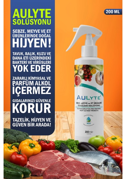 Sebze, Meyve Ve Et Ürünleri Temizleme Solüsyonu 200 ml