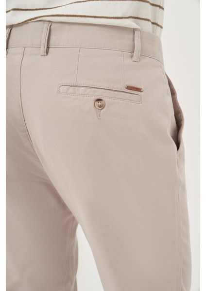 Erkek Taş Yazlık Pamuk Yan Cep Slim Fit Chino Pantolon fırsatları