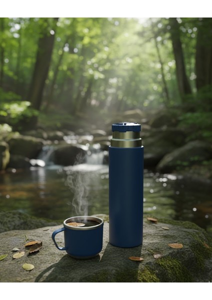 500 ml Bardaklı Paslanmaz Çelik Termos Çift Kat Isı Yalıtımlı Sıcak ve Soğuk Içecek Saklama indirimleri