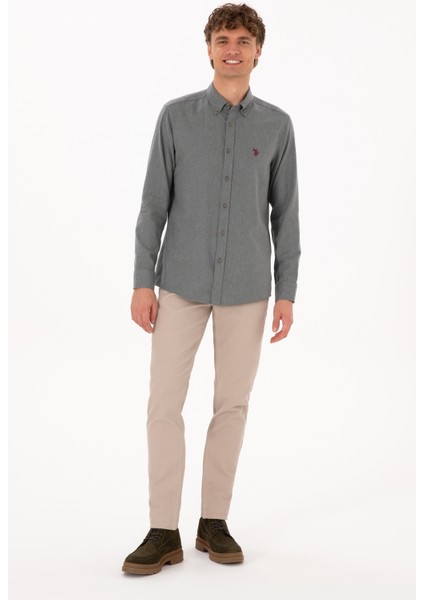 Erkek Koyu Bej Pantolon (Kanvas-Chino) 50310340-VR088