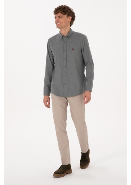 Erkek Koyu Bej Pantolon (Kanvas-Chino) 50310340-VR088 modelleri