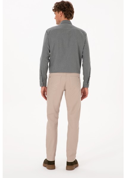 Erkek Koyu Bej Pantolon (Kanvas-Chino) 50310340-VR088 fırsatları