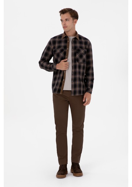 Erkek Kahverengi Pantolon (Kanvas-Chino) 50311606-VR029