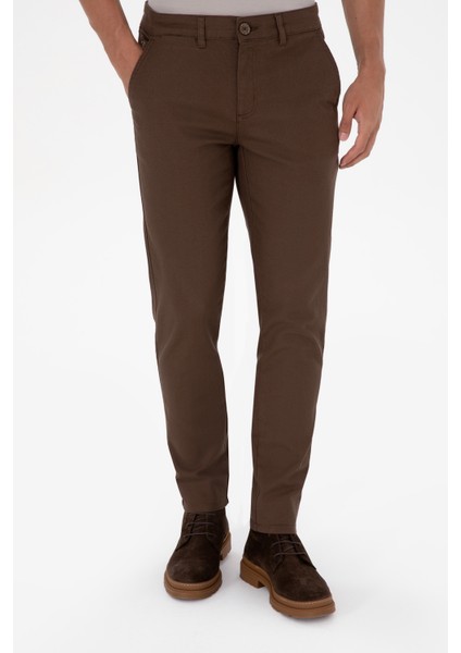 Erkek Kahverengi Pantolon (Kanvas-Chino) 50311606-VR029 fiyatları