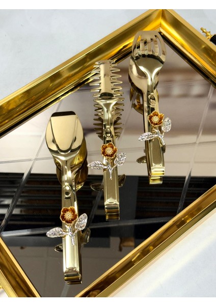 3 Lü Güllü Gold Maşa