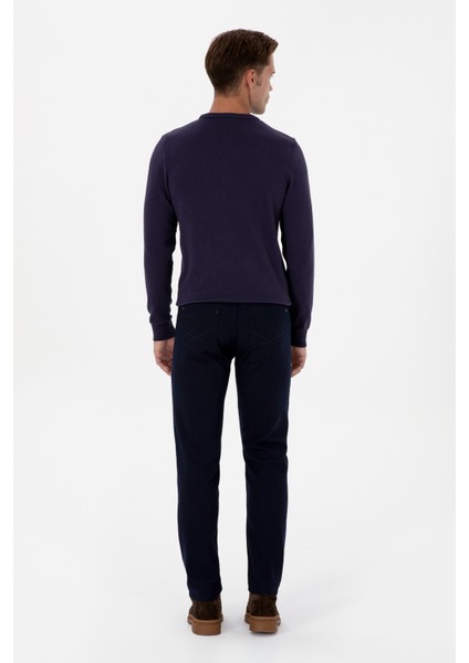 Erkek Lacivert Pantolon (Kanvas-Chino) 50310340-VR033 fırsatları