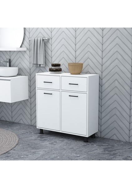 Merva Çamaşır Sepetli Banyo Dolabı fiyatları