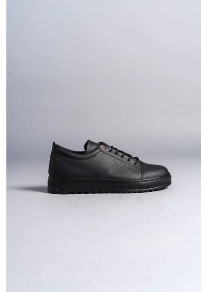 SLW152 Cool Bağcıklı Cilt Erkek Günlük Spor Klasik Ayakkabı Cst - Siyah fırsatları