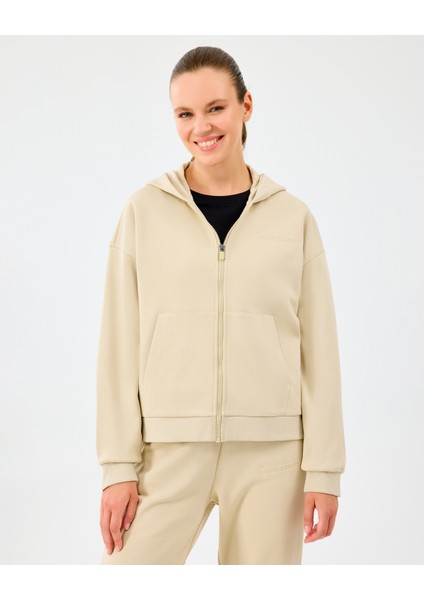 W Essential Full Zip Sweatshirt Kadın Gri Sweatshirt S2610016-1550