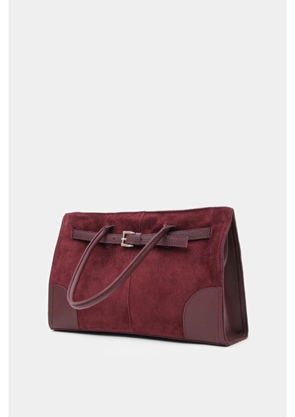 %100 Hakiki Süet Deri Fermuar Kapama ve Uzun Askı Detaylı Kadın El ve Omuz Çantası modelleri