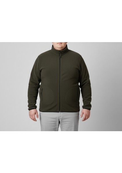 Erkek Polar Fermuarlı Yakalı Sweatshirt Battal Kalıp Geniş Beden modelleri