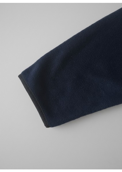 Erkek Polar Fermuarlı Yakalı Sweatshirt Battal Kalıp Geniş Beden