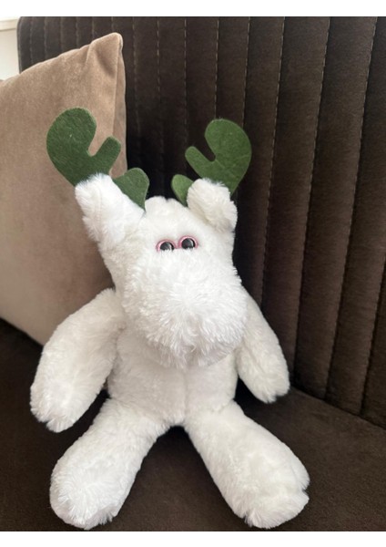 Peluş Geyik Oyuncak Yılbaşı Dekorasyon Uyku&oyun Arkadaşı 40 cm