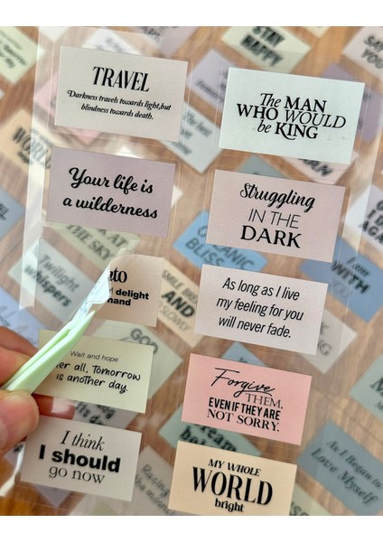 Vintage Memory Tags Temalı Şeffaf 6 Yaprak 60 Adet Pet/bullet Journal/etiket/çıkartma/ Scrapbook modelleri