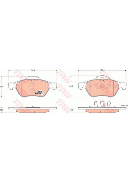 Depomix Fren Balata Ön [ Renault Laguna Ii 1.6/1.6 16V/1.8 16V/2.0 16V/1.9DCI 2001- ]
