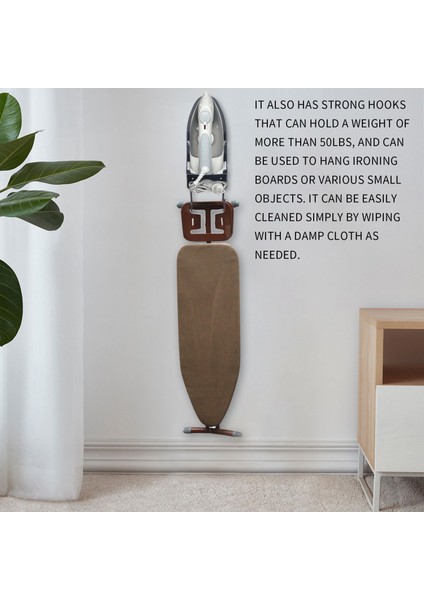 Ütü Masası Tutucu Duvara Montaj Elektrikli Demir Askı Ütü Masası Rafı Ütü Masası Depolama Organizatör Siyah (Yurt Dışından) fırsatları