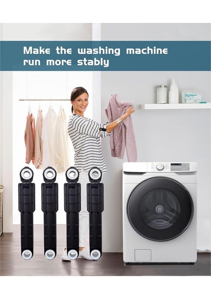 Samsung Çamaşır Makineleri Için 4 Adet DC66-00470D Amortisör WF45R6300AV/US WF45T6000AP/US AP6884239,PS12720639 (Yurt Dışından) fırsatları