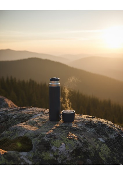500 ml Bardaklı Paslanmaz Çelik Termos Çift Kat Isı Yalıtımlı Sıcak ve Soğuk Içecek Saklama fırsatları