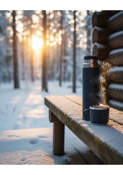 500 ml Bardaklı Paslanmaz Çelik Termos Çift Kat Isı Yalıtımlı Sıcak ve Soğuk Içecek Saklama indirimleri