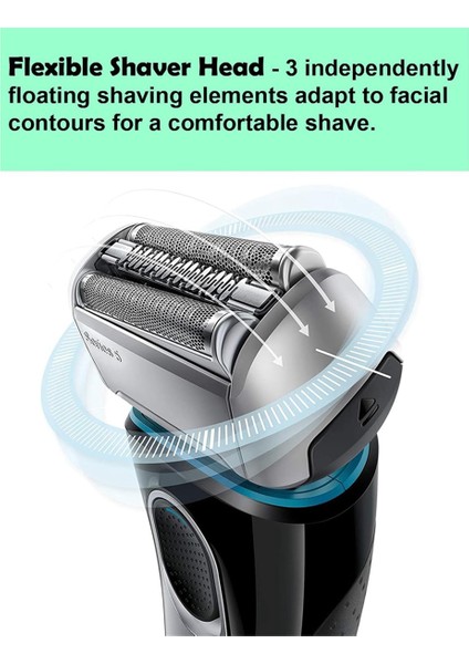 Braun Elektrikli Tıraş Makinesi Için 5. Seri Yedek Başlık 52S, S5 Islak ve Kuru Başlık Folyo ve Kesici 5190CC 5090 5020 (Yurt Dışından) fırsatları