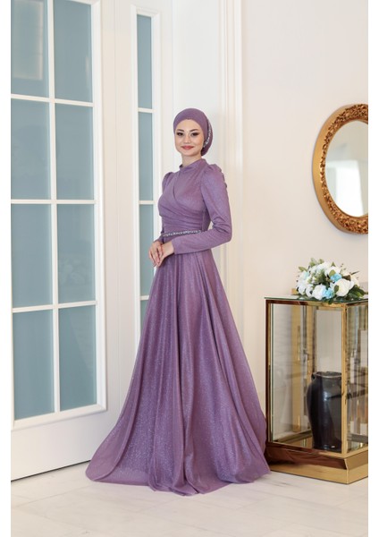 Simli Şifon Abiye Işıl