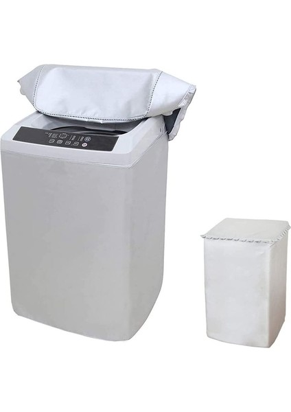 Üstten Yüklü Çamaşır Makinesi Kurutucu Kapak Koruyucu Yıkayıcı Için Toz Geçirmez Su Geçirmez Uv Koruma Yıkama Koruyucu Simli M (Yurt Dışından) fiyatları