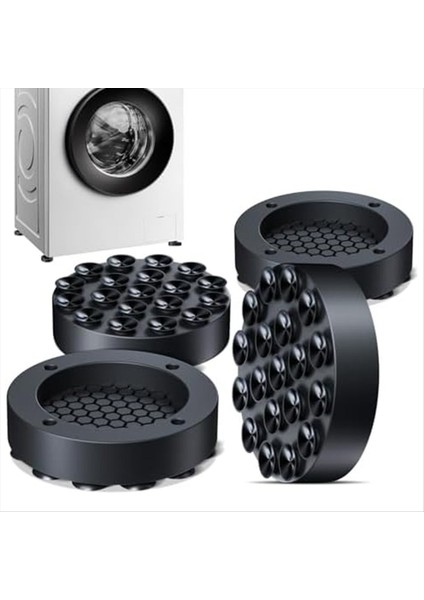 Güçlü Adsorpsiyon Vantuzlu Çamaşır Makinesi Için Titreşim Önleyici Pedler, 8 Paket Kaymaz Kauçuk Sabitleyici Desteği (Yurt Dışından) fiyatları