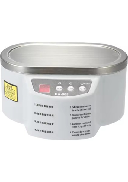 30W Dijital Ultrasonik Temizleyici 500ML Yıkama Mücevher Kolye Yüzük Gözlük Saat Fırça Ultrason Yıkama Temizleyici Alet (Abd) (Yurt Dışından)