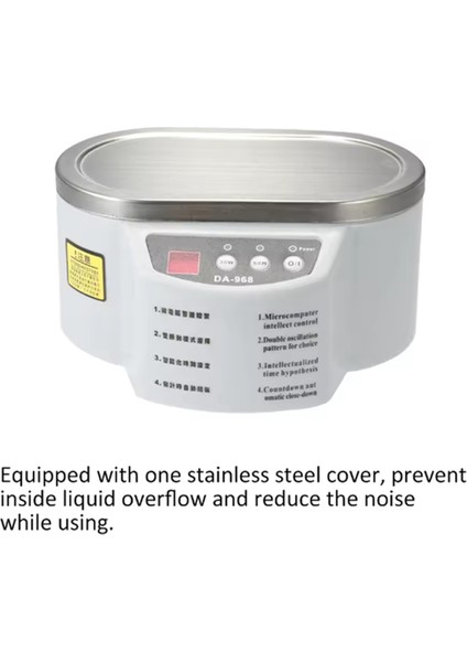 30W Dijital Ultrasonik Temizleyici 500ML Yıkama Mücevher Kolye Yüzük Gözlük Saat Fırça Ultrason Yıkama Temizleyici Alet (Abd) (Yurt Dışından) fırsatları