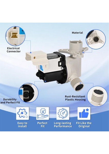 5304524452 Frigidaire Çamaşır Makinesi Pompası Için Çamaşır Kurutma Makinesi Tahliye Pompası Grubu 5304515673 5304500535 Çamaşır Makinesi Parçası AP6989734 (Yurt Dışından) fiyatları