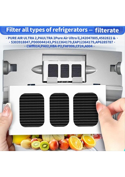 Paultra2 Buzdolabı Hava Filtresi Için 4 Paket Paultra2 Saf Hava Ultra Iı Buzdolabı Hava Filtresi Için Yedek (Yurt Dışından) modelleri